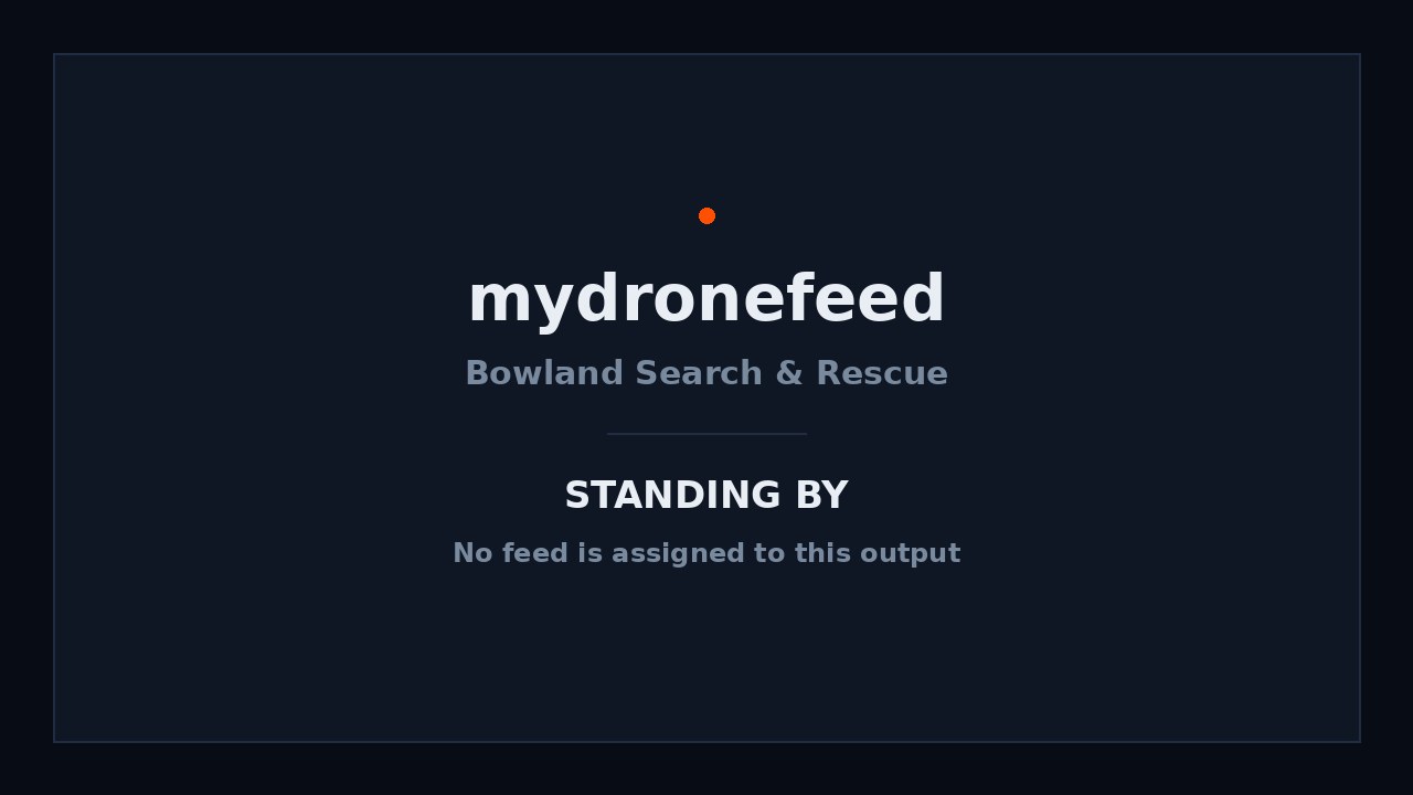 The card shown on the output when no feed is assigned